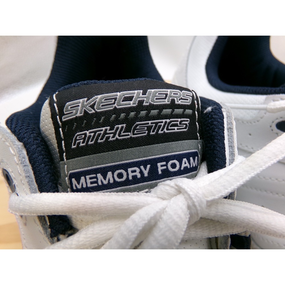 Skechers After Burn Memory Foam Shoes Sneakers 50122 Mens White Sz 14 Dad Shoes - Picture 8 of 9
